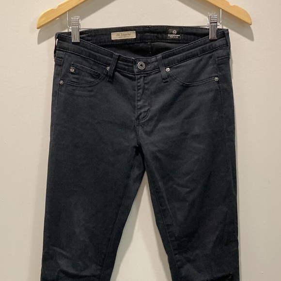 Ag Adriano Goldschmied The Leggings Super Skinny Black Jeans Size 26R - Picture 6 of 14